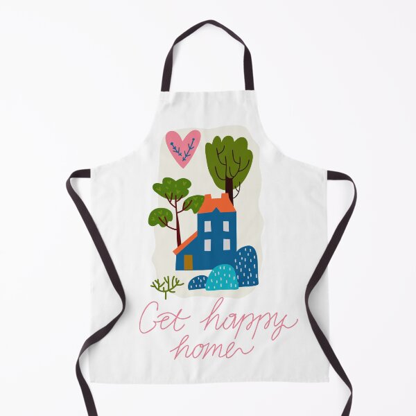 Item preview, Get happy Home. Farm house. Illustration with a landscape in a rural style in a cute naive style. designed and sold by Olga Matskevich.