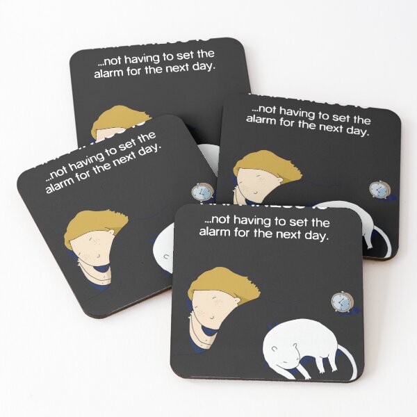 Item preview, happiness is not having to set the alarm for the next day  designed and sold by CallieStore.
