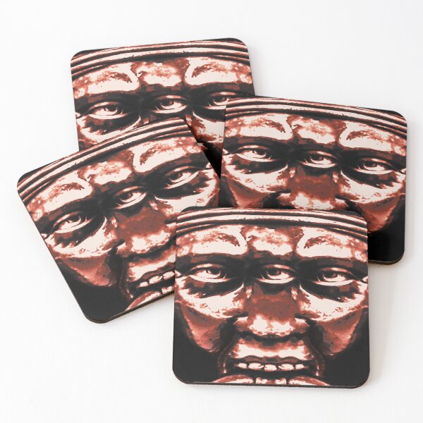 Item preview, Creepy Tribal Head Portrait Artwork designed and sold by DFLC Prints.