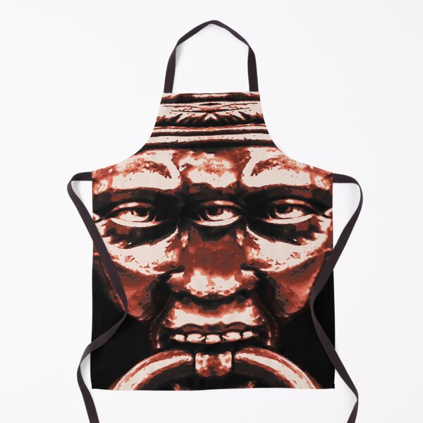 Item preview, Creepy Tribal Head Portrait Artwork designed and sold by DFLC Prints.