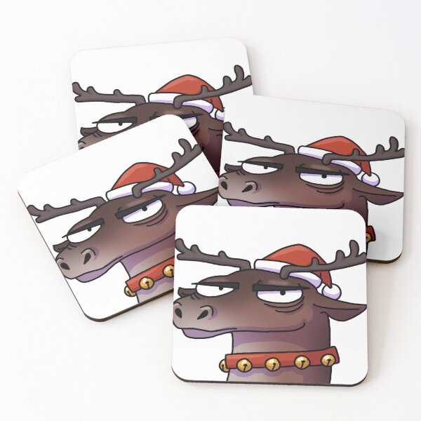Item preview, Grumpy Christmas Reindeer designed and sold by Cauliflander.
