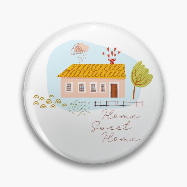 Item preview, Home Sweet Home. Farm house. Illustration with a landscape in a rural style in a cute naive style. designed and sold by Olga Matskevich.