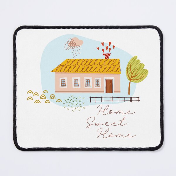 Item preview, Home Sweet Home. Farm house. Illustration with a landscape in a rural style in a cute naive style. designed and sold by Olga Matskevich.