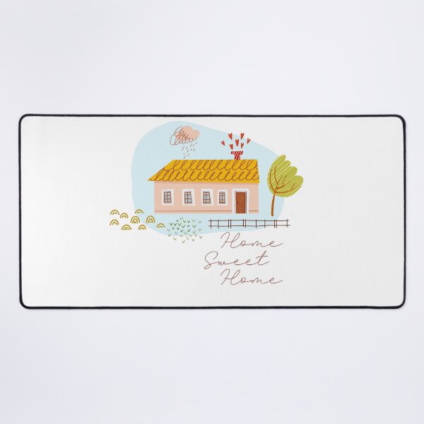 Item preview, Home Sweet Home. Farm house. Illustration with a landscape in a rural style in a cute naive style. designed and sold by Olga Matskevich.