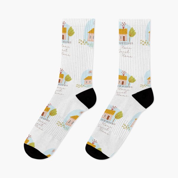 Item preview, Home Sweet Home. Farm house. Illustration with a landscape in a rural style in a cute naive style. designed and sold by Olga Matskevich.