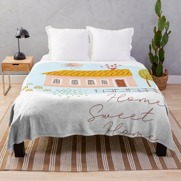 Item preview, Home Sweet Home. Farm house. Illustration with a landscape in a rural style in a cute naive style. designed and sold by Olga Matskevich.