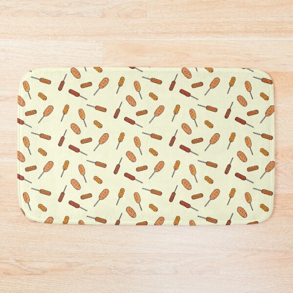 Item preview, Korean corn dog pattern, korean snack, korean hot dog, korean street food, fast food, asian snack designed and sold by SGS-.