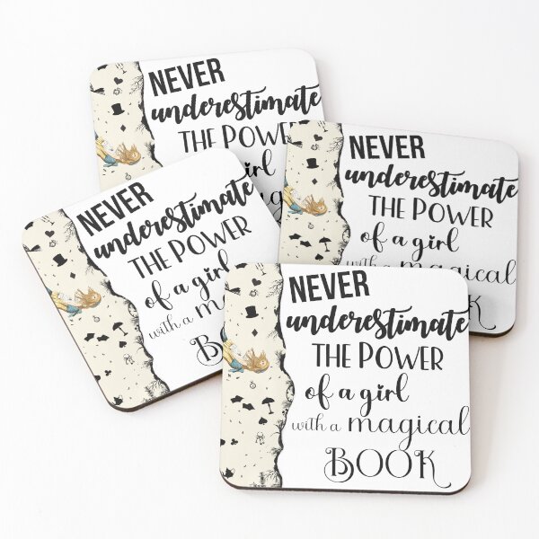 Item preview, Never underestimate the power of a girl with a magical book designed and sold by Karenamoon.