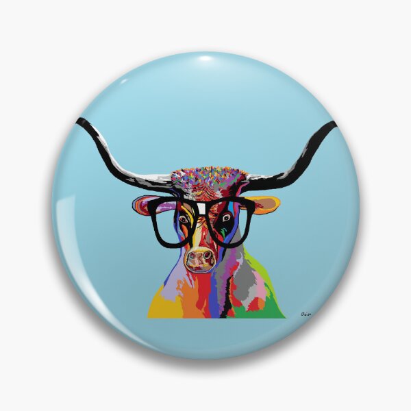 Artikelvorschau, Hipster Longhorn entworfen und verkauft von EloiseArt.
