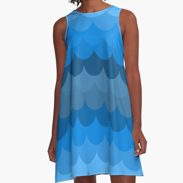 Watery Mermaiden A-Line Dress