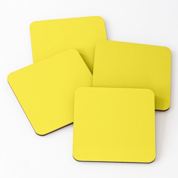 Lemon Yellow Coasters (Set of 4)
