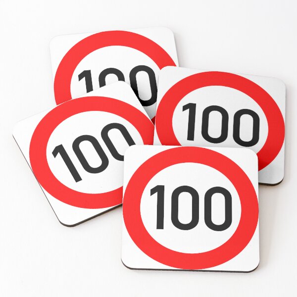 Item preview, Road Sign - Maximum speed limit 100 designed and sold by JustCoolShop.