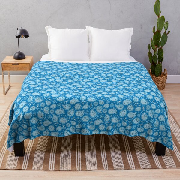 Item preview, Hedgehog Paisley_Blue Pool designed and sold by miavaldez.