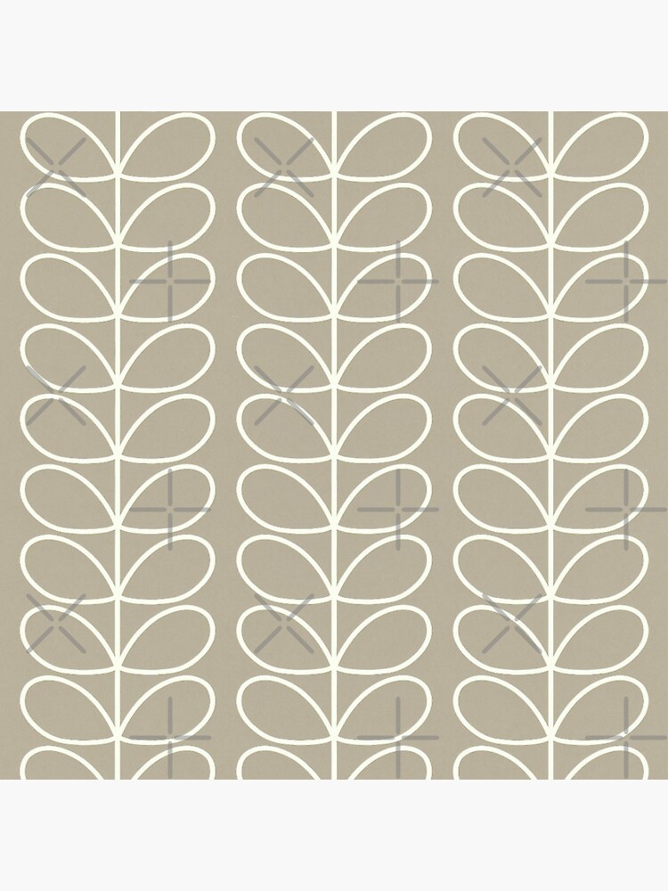"orla kiely multi stem, gray color, orla kiely" Sticker for Sale by