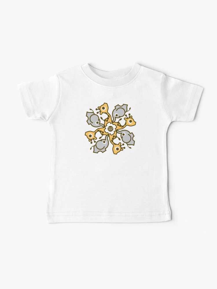 Thumbnail 1 of 2, Baby T-Shirt, Giraffe and Elephant Spiral Pattern designed and sold by PaolaOpal.