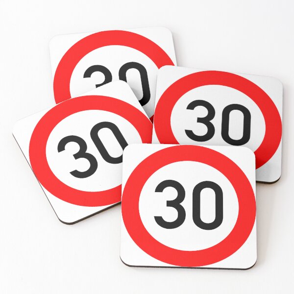 Item preview, Road Sign - Maximum speed limit 30 designed and sold by JustCoolShop.