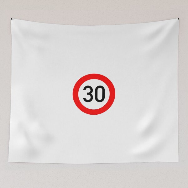 Item preview, Road Sign - Maximum speed limit 30 designed and sold by JustCoolShop.