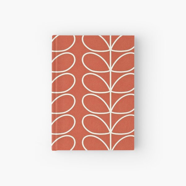 orla kiely red multi stem, colorful, orla kiely design Hardcover Journal