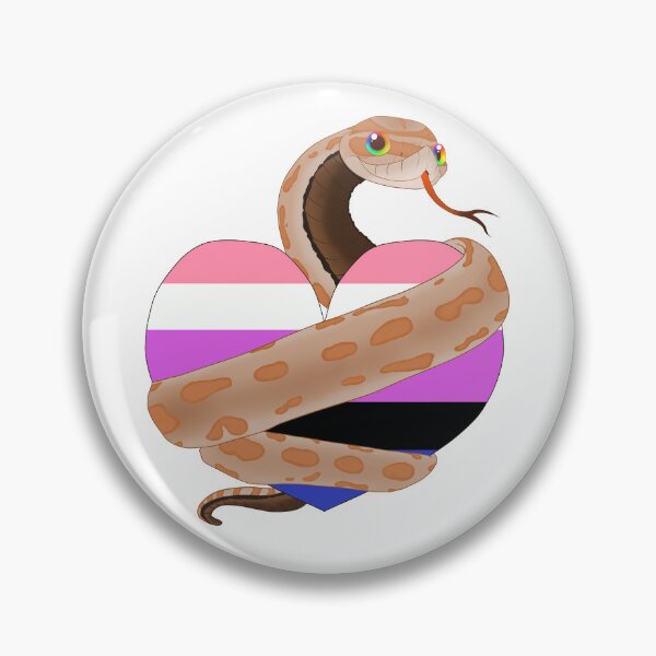 Item preview, Hognose Pride - Genderfluid Pride Heart designed and sold by Pooky15.