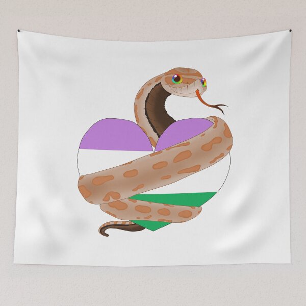 Item preview, Hognose Pride - Genderqueer Pride Heart designed and sold by Pooky15.
