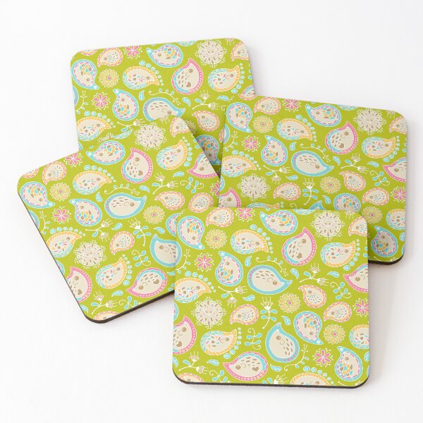 Item preview, Hedgehog Paisley_Colors and Green designed and sold by miavaldez.