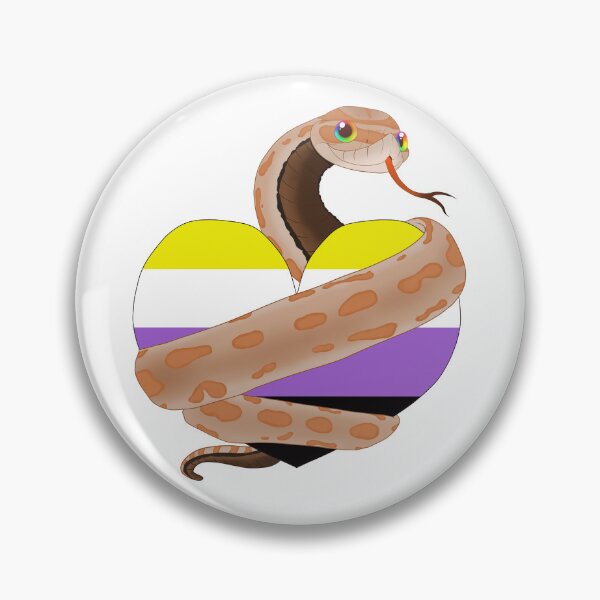 Artikelvorschau, Hognose Pride - Nichtbinäres Stolzherz entworfen und verkauft von Pooky15.