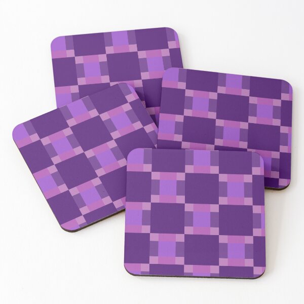 Artikelvorschau, Lila geometrische Quadrate, quadriert heißes Lila entworfen und verkauft von DeeCeeFashion.