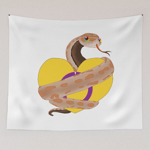 Item preview, Hognose Pride - Intersex Pride Heart designed and sold by Pooky15.