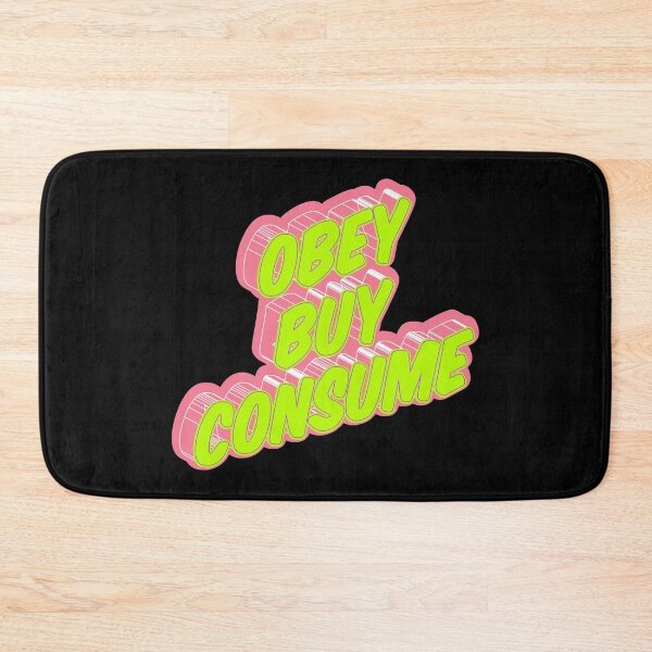 Item preview, Obey, buy, consume! Political and critical quotes. typography art. designed and sold by Boogosh.