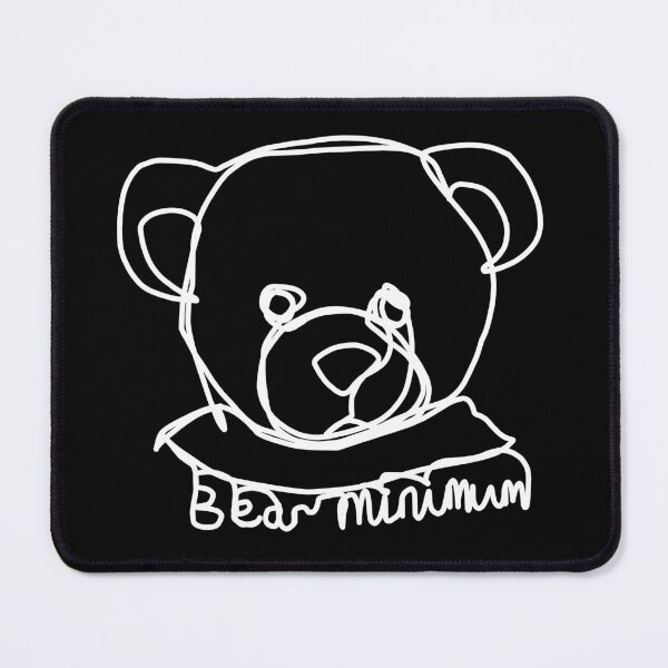 Item preview, Bear Portrait Minimal Pun Bear Minimum designed and sold by ellenhenry.