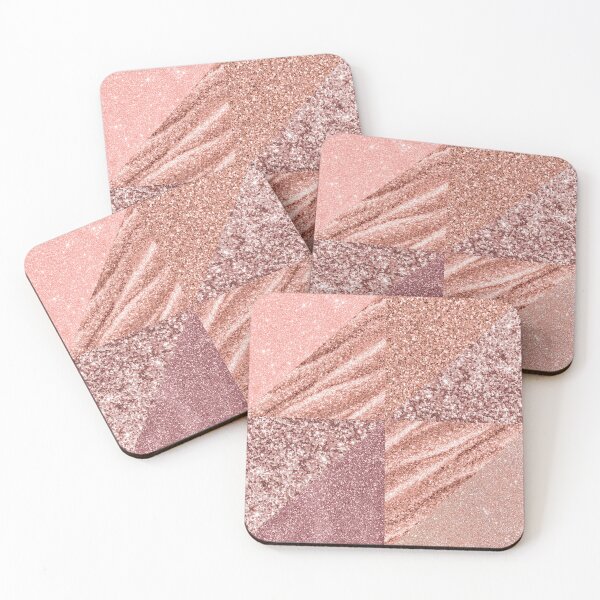 Item preview,  Modern Rose Gold Geo Triangles  designed and sold by BronikowskiART.