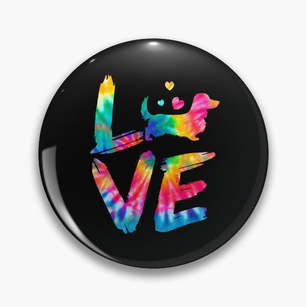 Item preview, Long Haired Dachshund Dog Love Tie Dye Design designed and sold by rafaeltto.