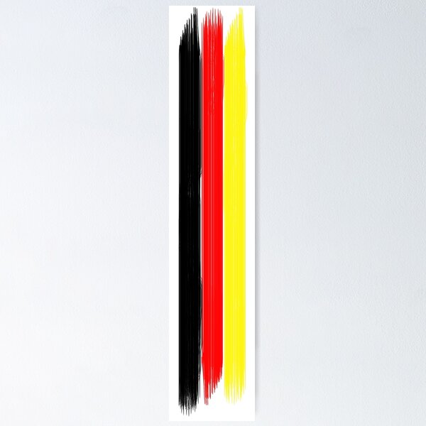 Item preview, German flag colors stripes designed and sold by ideasfinder.
