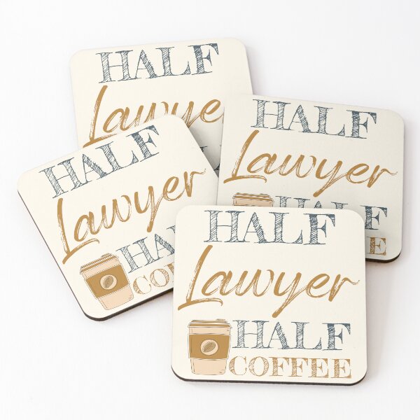 Item preview, Half Lawyer Half Coffee designed and sold by Mmmm3344.
