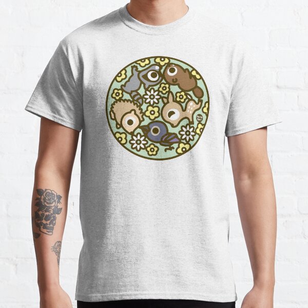 Woodland Animal Circular Pattern Classic T-Shirt