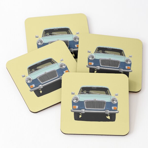 Item preview, MG Magnette Mk3 or Mk4 in duotone blue - reef blue designed and sold by knappidesign.