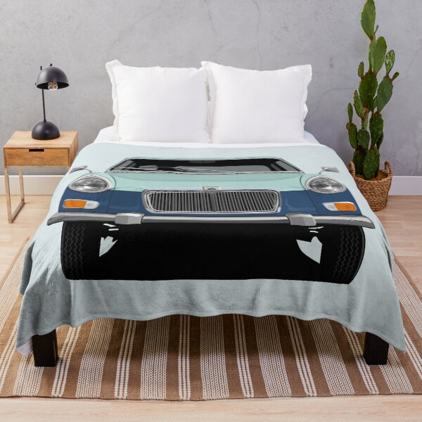 Item preview, MG Magnette Mk3 or Mk4 in duotone blue - reef blue designed and sold by knappidesign.