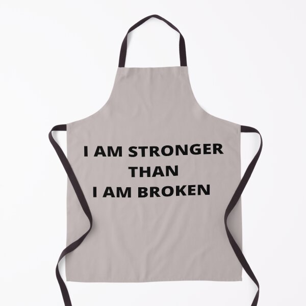 Item preview, I AM STRONGER THAN I AM BROKEN - quote designed and sold by PraArts2002.