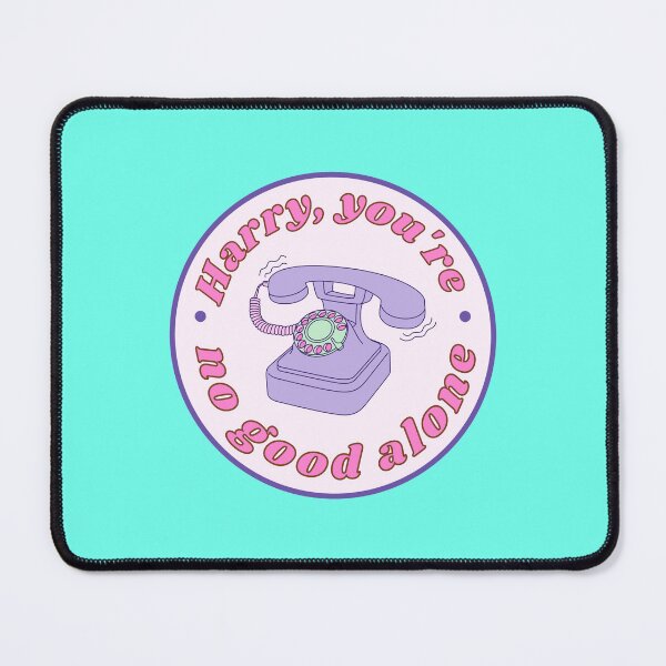 Item preview, HARRY YOU'RE NO GOOD ALONE, phone, Thinking about you, Thinkin' bout you, as it was seventies style groovy y2k, it's just us, grapejuice, grape juice designed and sold by STUDIOmilk.