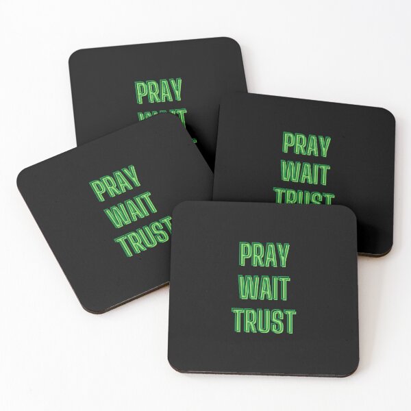 Item preview, Pray, wait, trust - motivation quotes designed and sold by kozetin.