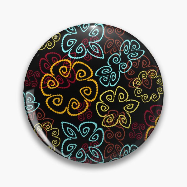 Item preview, Sunspot 3 on Black Half-drop Repeat 5748 designed and sold by Art in My Loft.