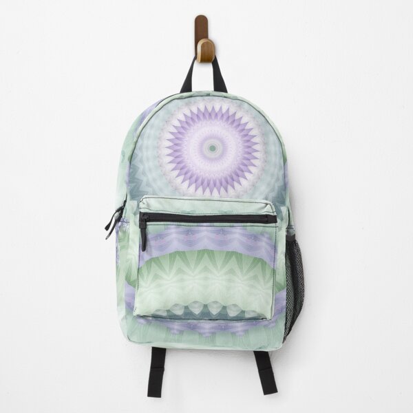 Item preview, Heirloom Mandala in Pastel Green and Purple designed and sold by Kelly Dietrich Mandala & Fractal Art.