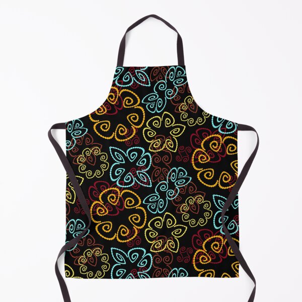 Item preview, Sunspot 3 on Black Half-drop Repeat 5748 designed and sold by Art in My Loft.