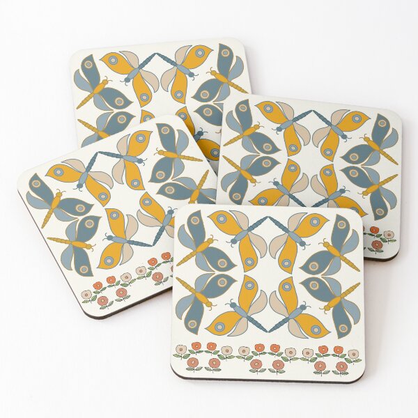 Item preview, Dragonfly and Flower designed and sold by IdinDesignShop.