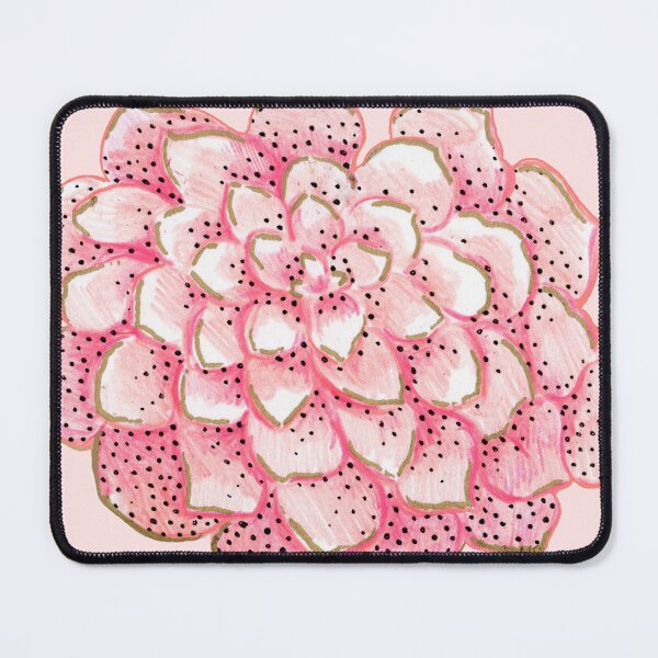 Item preview, Freckled Rose Pink Spotted Flower Drawing designed and sold by Michelebuttons.