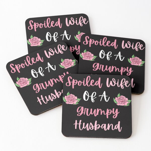 Item preview, Funny Spoiled Wife Of A Grumpy Husband Married Anniversary designed and sold by MagicSD Designs.