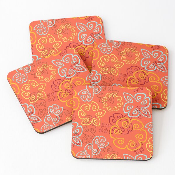 Item preview, Sunspot 3 on Sweet Orange Half-drop Repeat 5748 designed and sold by Art in My Loft.