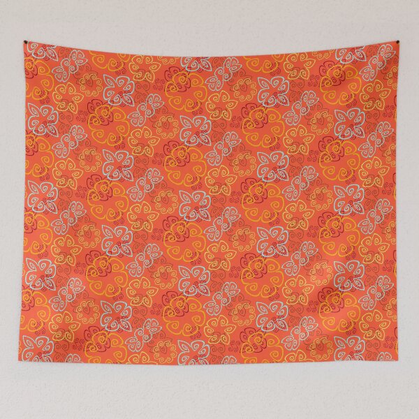 Item preview, Sunspot 3 on Sweet Orange Half-drop Repeat 5748 designed and sold by Art in My Loft.