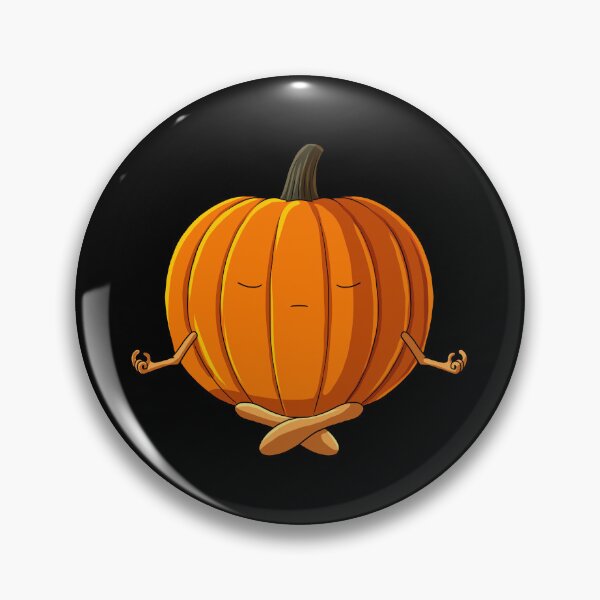 Item preview, Funny Halloween Yoga Vegetable Meditating Pumpkin designed and sold by UpYourSelf.
