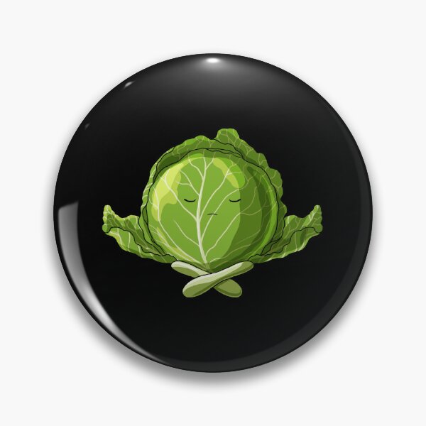 Item preview, Funny Yoga Salad Meditating Cabbage designed and sold by UpYourSelf.